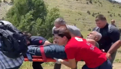 Tunceli’de yılan sokmasıyla zehirlenen vatandaş Jandarma helikopteriyle kurtarıldı